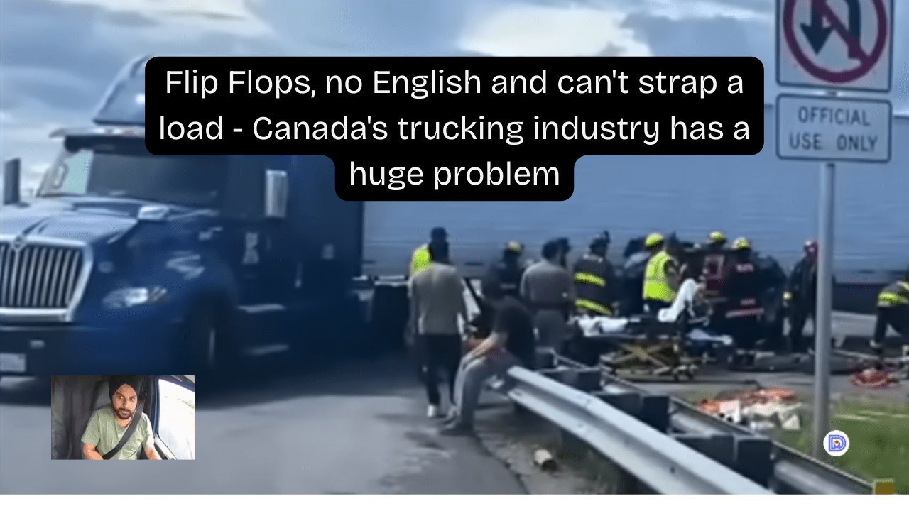 Flip Flops, no English and can’t strap a load – Canada’s trucking industry has a huge&nbsp;problem