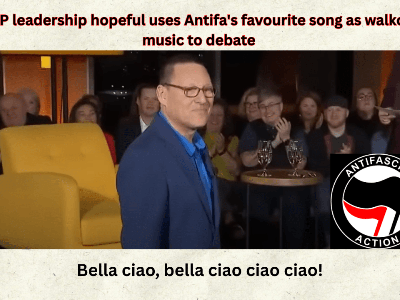 NDP leadership hopeful uses Antifa’s favourite song as walkout music to&nbsp;debate